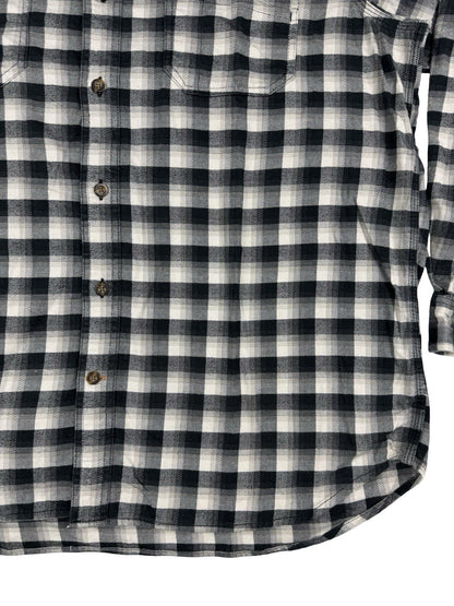 Carhartt Black Plaid Hamilton Relaxed Fit Button Shirt XL