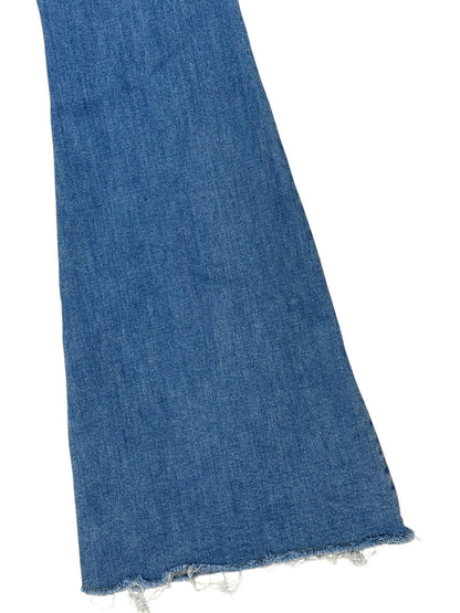 Hollister Blue High-Rise Flare Patchwork Jeans 26W 31L