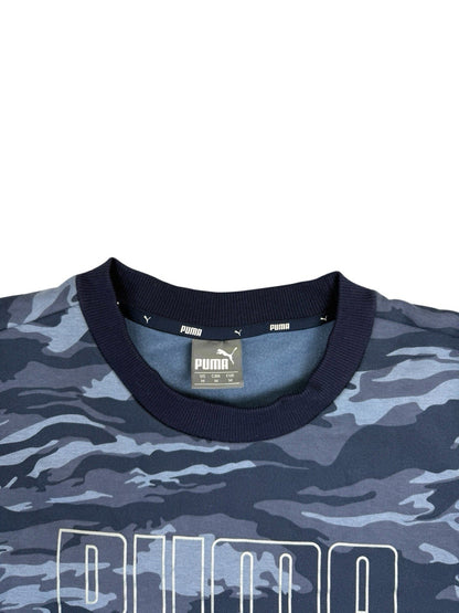 Puma Blue Camo Fleece Jumper