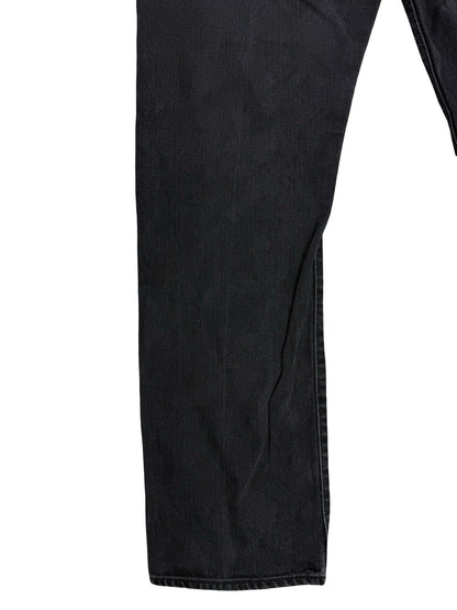 Levi's 501 Black Denim Straight Leg Jeans 38W 32L