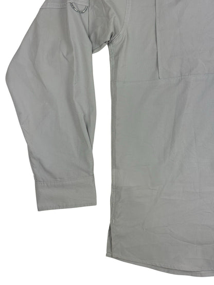 Columbia Grey PFG Polyester Fishing Shirt Large