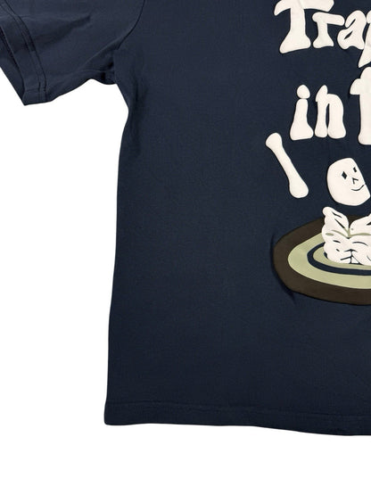 Broken Planet Blue Trapped In Time Graphic Top Medium