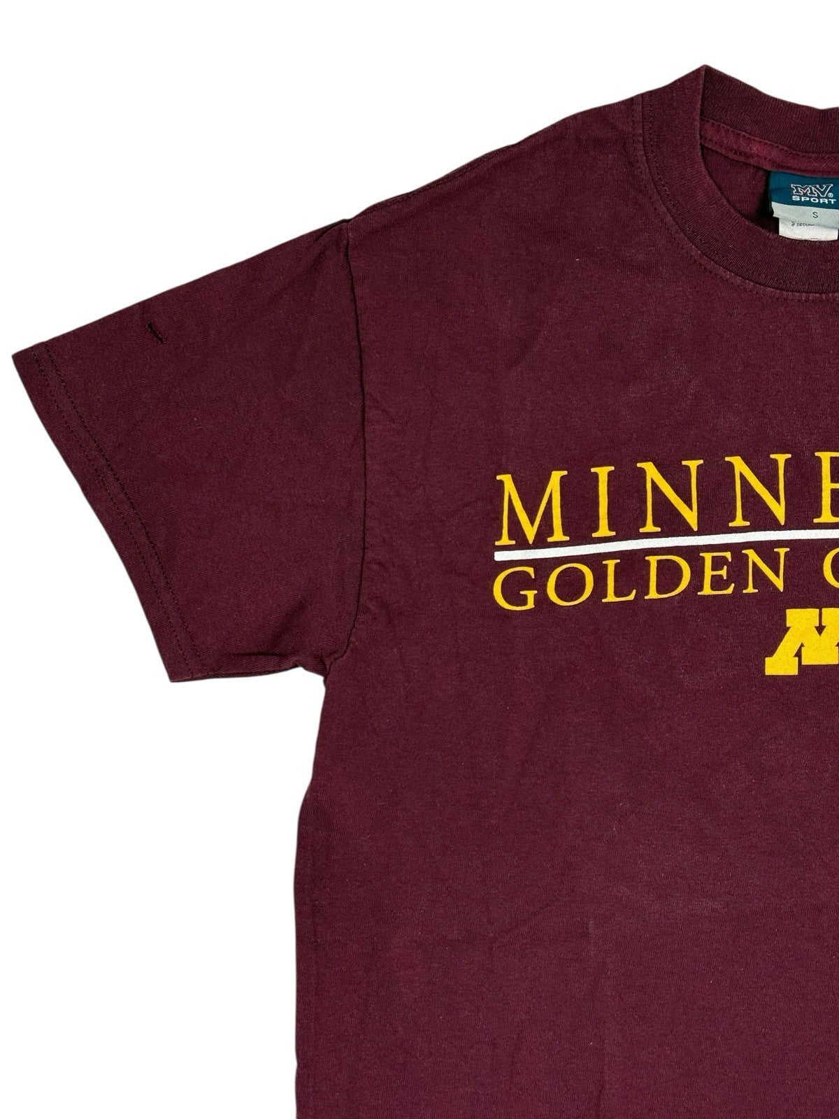 University of Minnesota Maroon Cotton Golden Gophers College Apparel Top Small