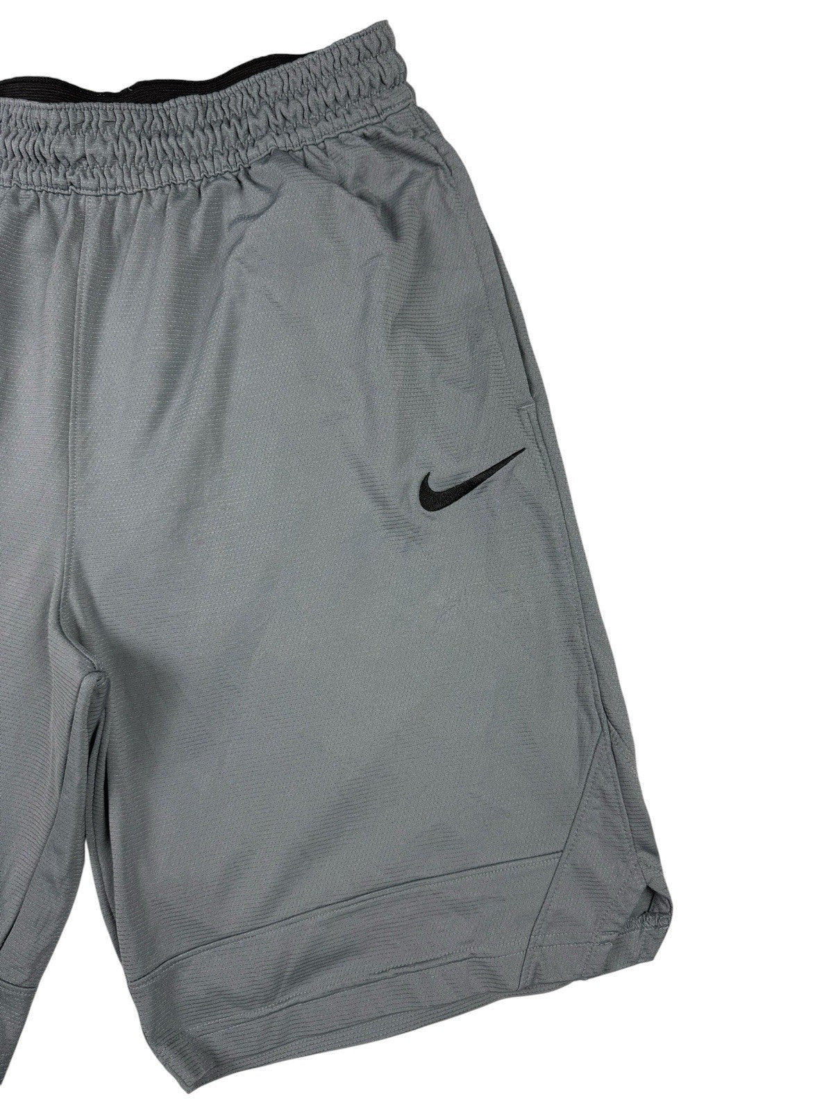 Nike Dri-FIT Grey Polyester Basketball Sport Active Shorts Medium