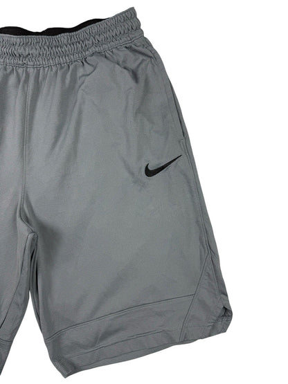 Nike Dri-FIT Grey Polyester Basketball Sport Active Shorts Medium