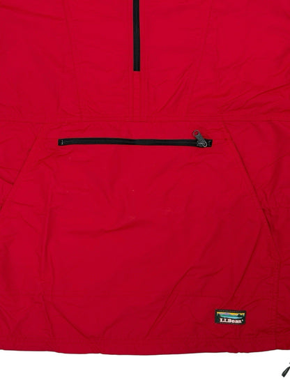 LL Bean Retro Red Pullover Anorak Poncho Large