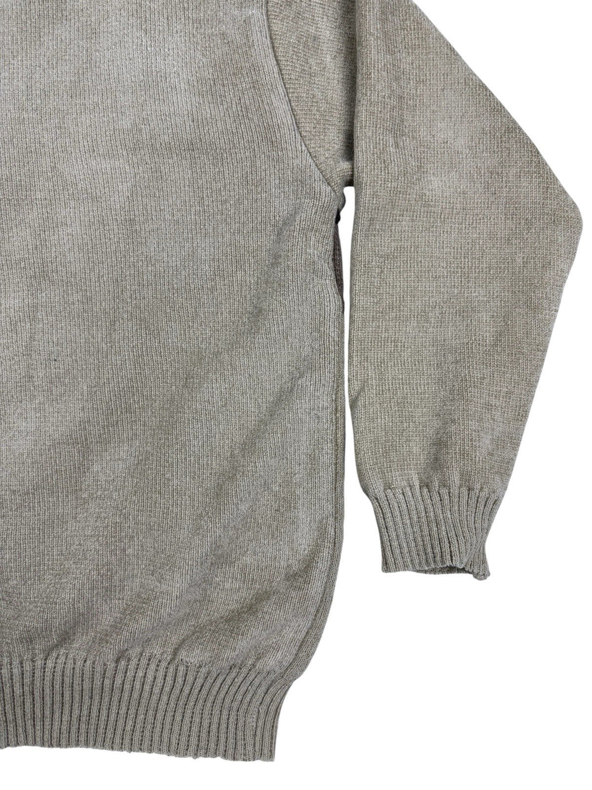 Galvanize Brown Beige Knit Zip Jumper Jacket Large
