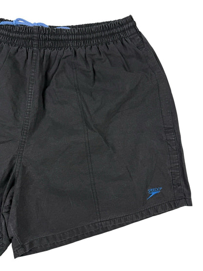 Speedo Vintage 90's Black Swim Trunk Shorts Large