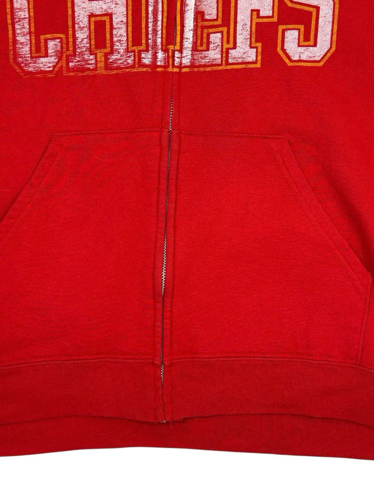 Retro NFL Kansas City Chiefs Red NFL Zip Hoodie Jacket XL