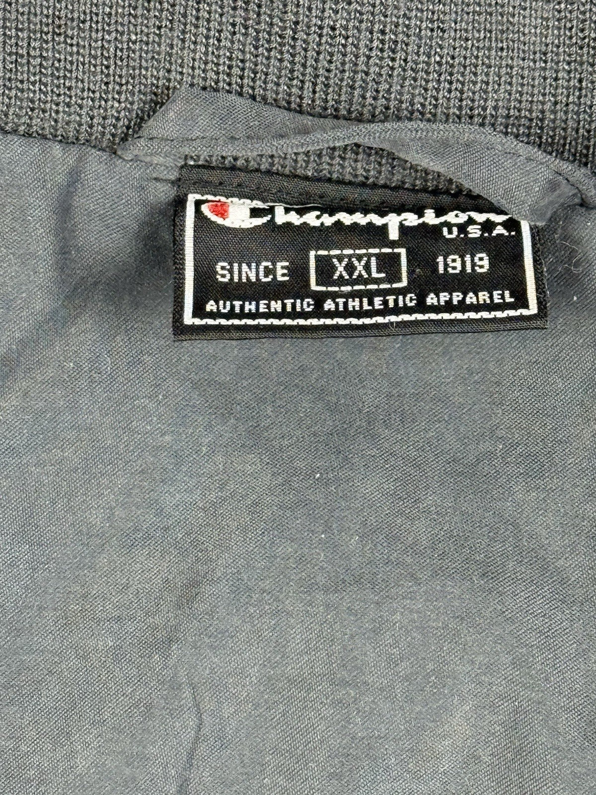 Champion Retro Grey Lined Zip Track  Jacket 2XL
