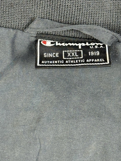Champion Retro Grey Lined Zip Track  Jacket 2XL