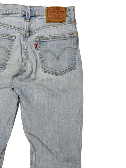 Levi's 501 Light Blue Straight Leg Denim Jeans 23W 32L