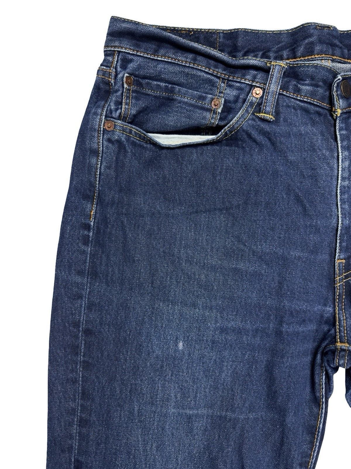 Levi's 514 Classic Straight Fit Blue Denim Jeans 36W 32L