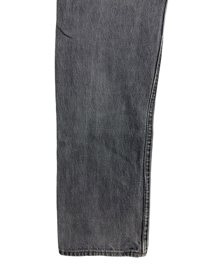 Levi's 501 Vintage Grey Straight Leg Button Fly Denim Jeans 32W 32L Made in UK