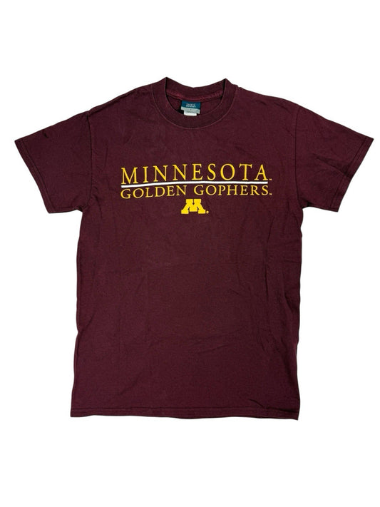 University of Minnesota Maroon Cotton Golden Gophers College Apparel Top Small