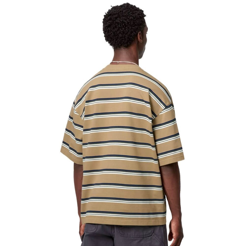 Carhartt WIP S/S Holm Stripe T-Shirt Peanut