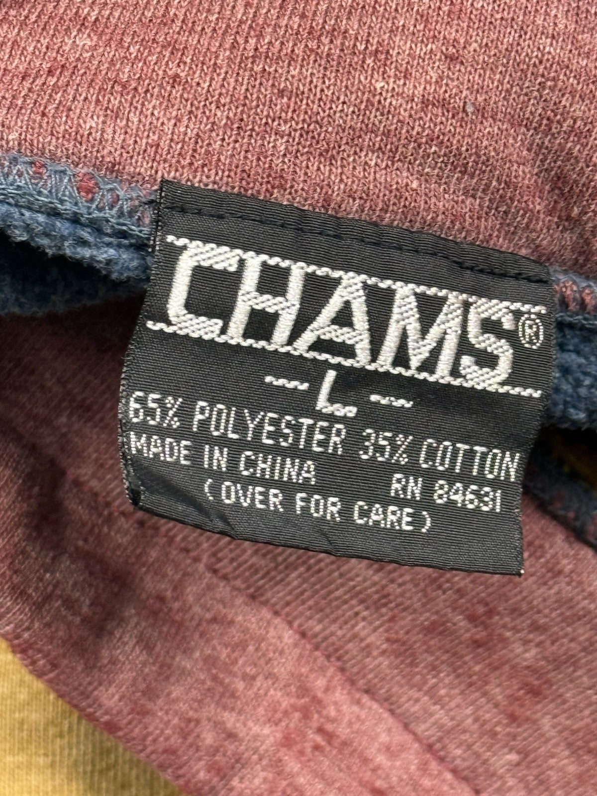 Chams Vintage Multicolour Jumper Sweatshirt Colourblock Large
