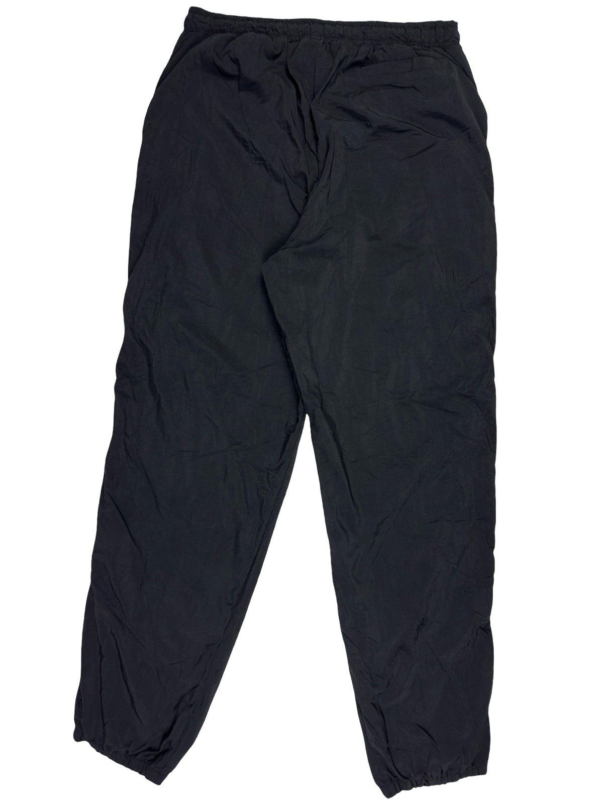 Fila Retro Black Lined Nylon Tracksuit Bottom Trousers XL