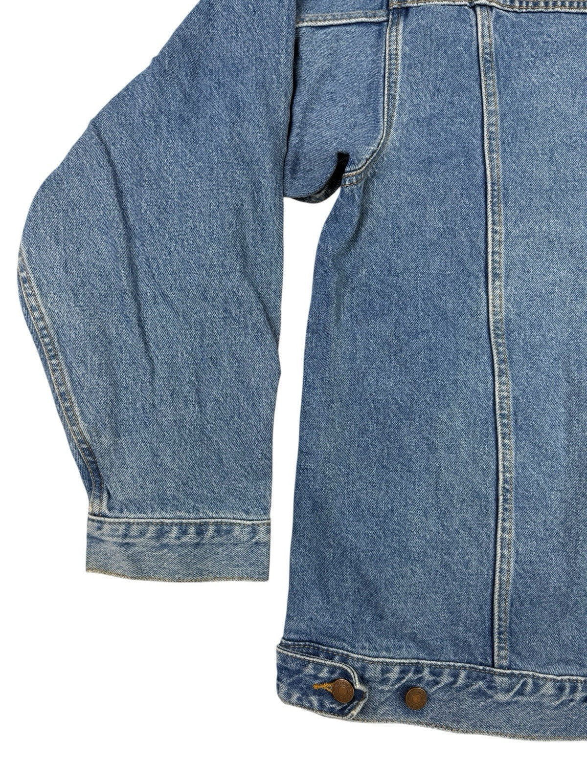 Route 66 Retro Light Blue Denim Y2K Jacket Large