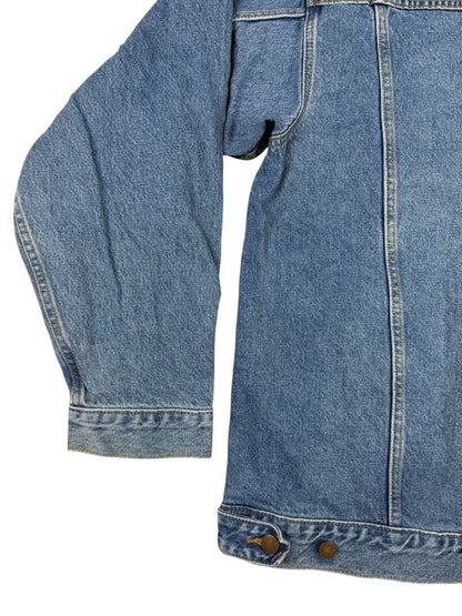 Route 66 Retro Light Blue Denim Y2K Jacket Large