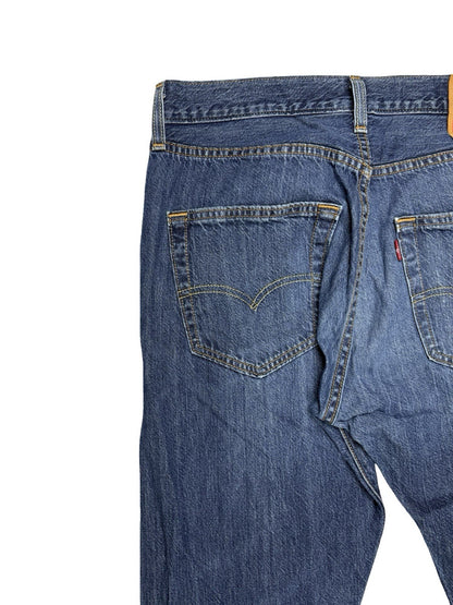 Levi's 501 Blue Straight Leg Denim Jeans 32W 32L