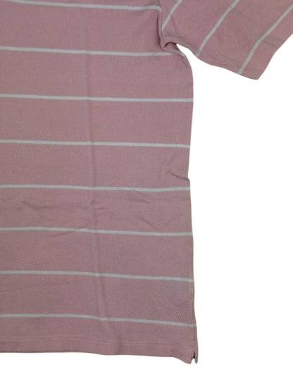 Polo Ralph Lauren Retro Pink Striped Golf Polo Medium