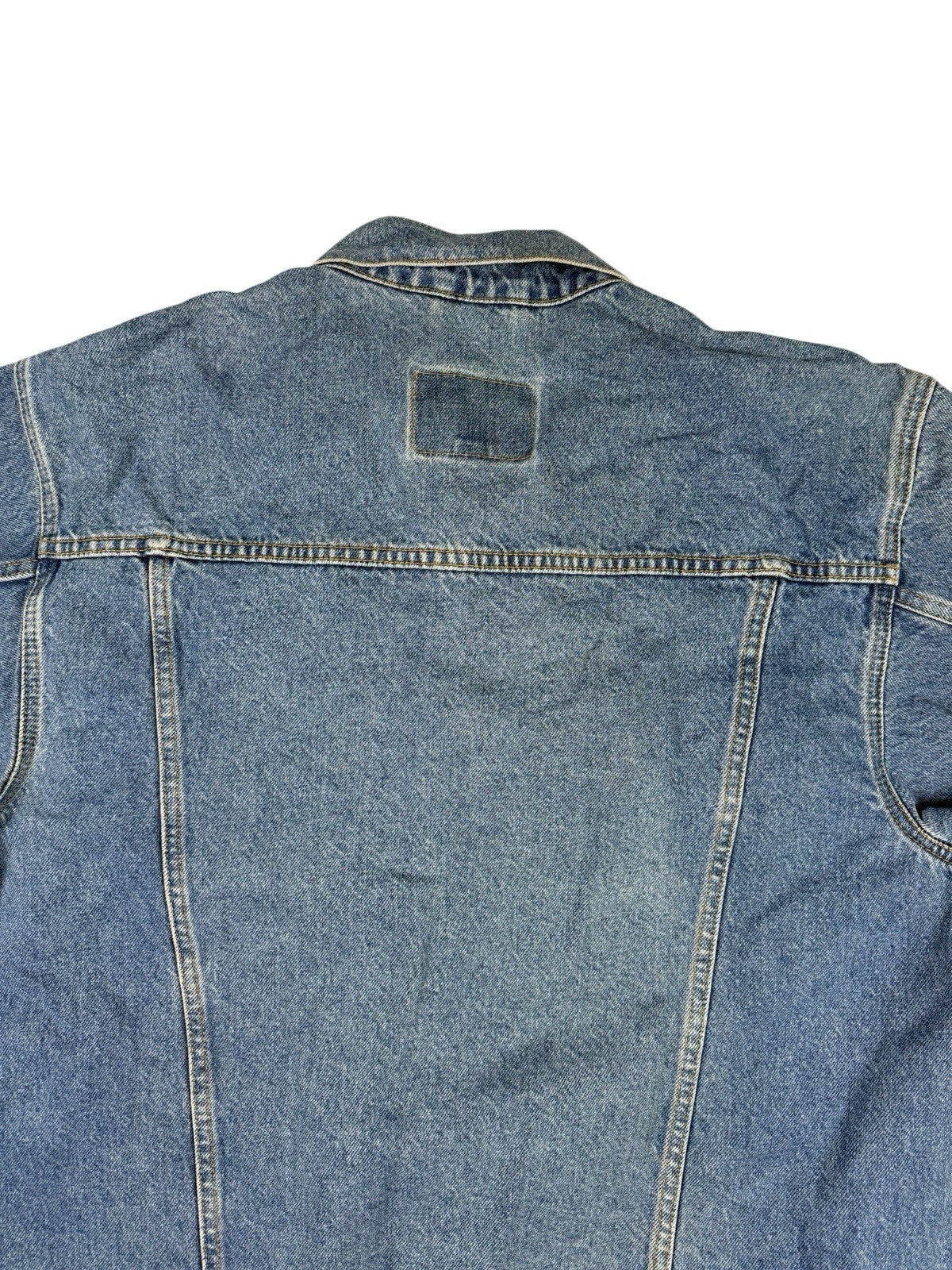 Route 66 Retro Light Blue Denim Y2K Jacket Large