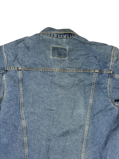 Route 66 Retro Light Blue Denim Y2K Jacket Large