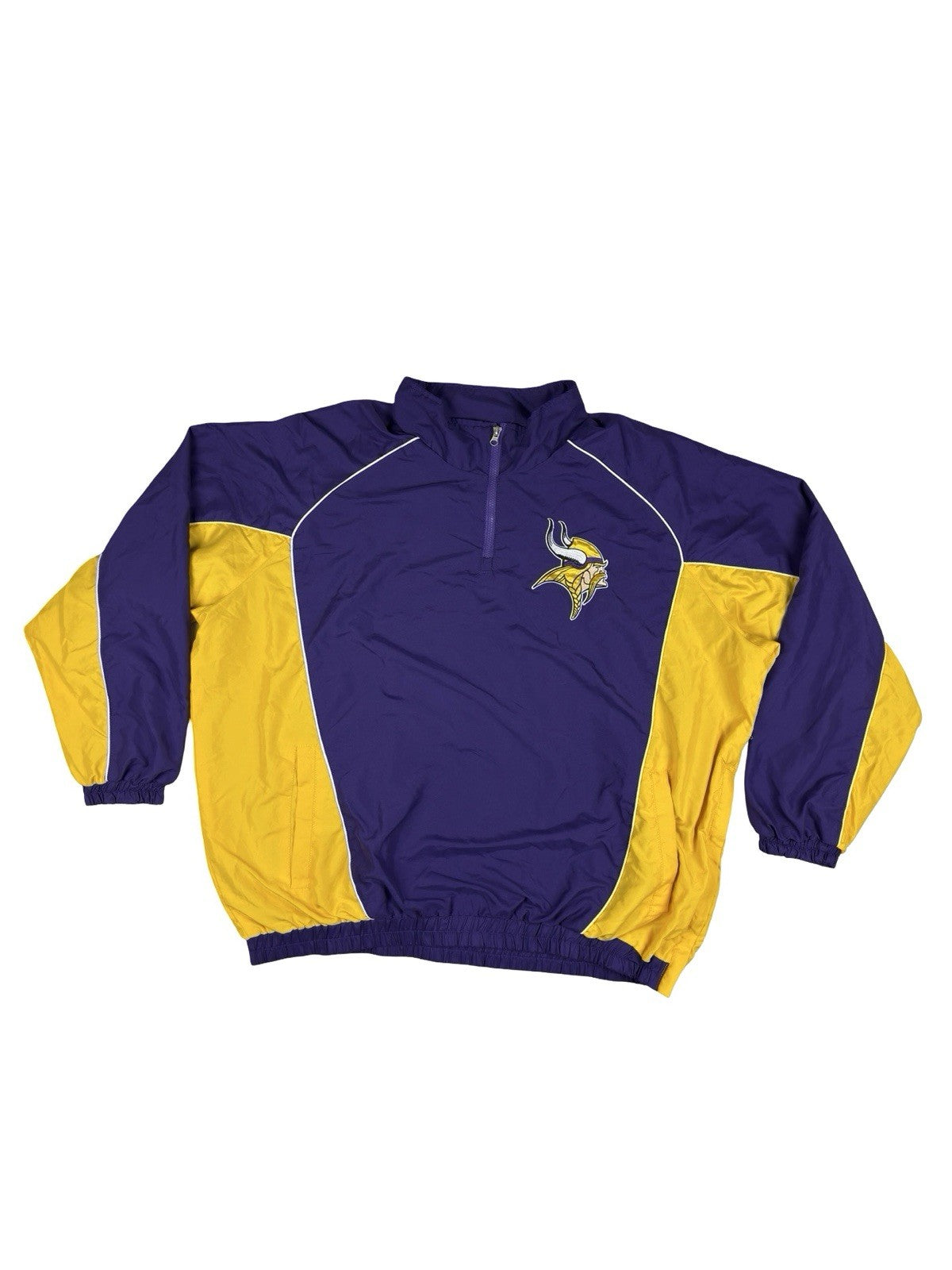 NFL Minnesota Vikings Purple 1/4 Zip Pullover Windbreaker 3XL