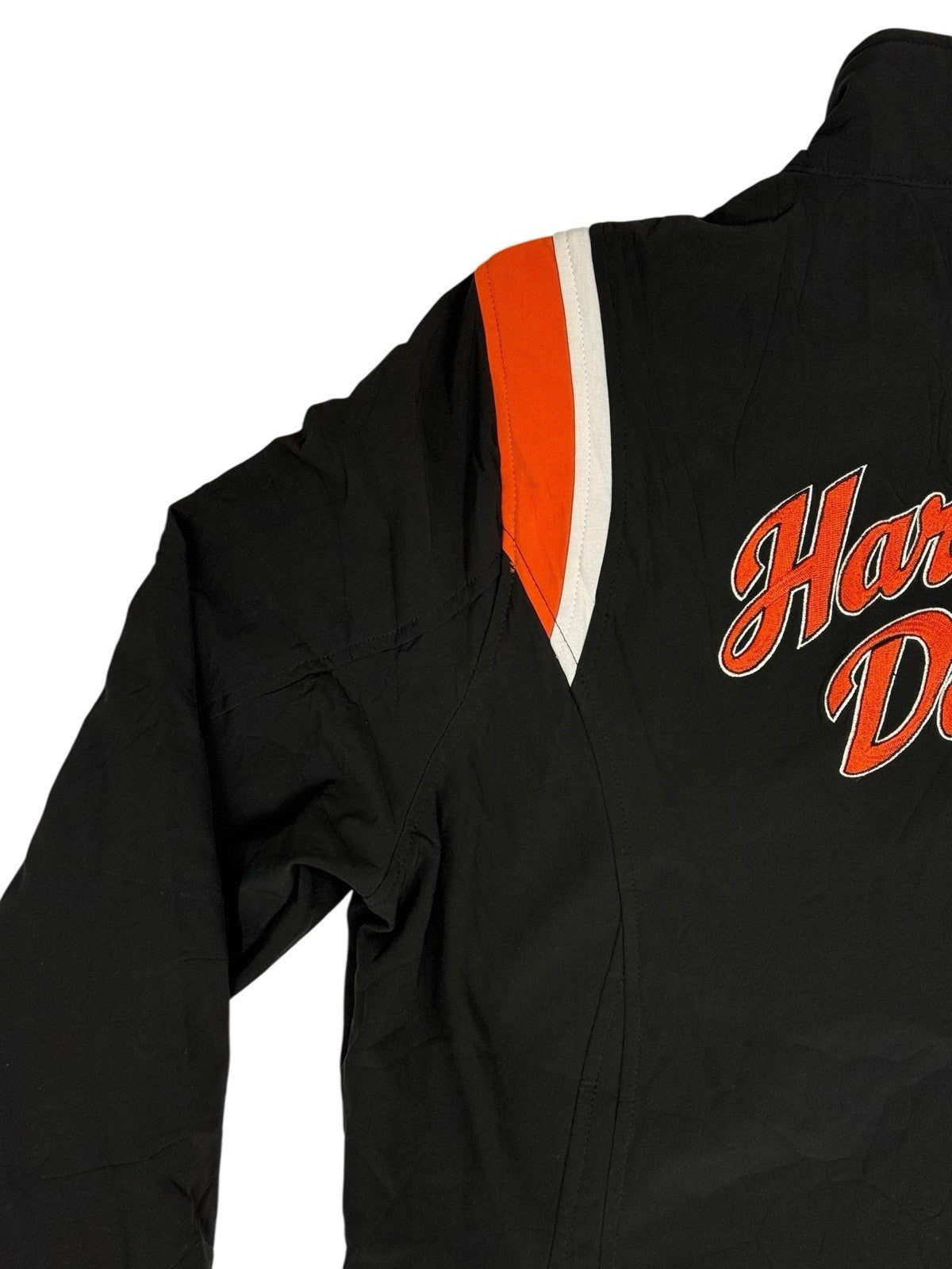 Harley Davidson Black Softshell Embroidered Zip Jacket XL