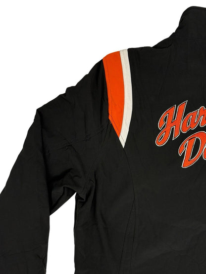 Harley Davidson Black Softshell Embroidered Zip Jacket XL