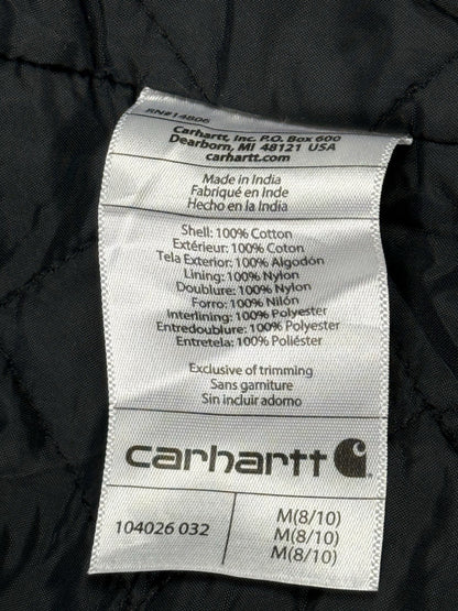 Carhartt Women's Washed Duck Hooded Insulated Gilet Vest Medium (Size 8/10)