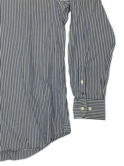 Tommy Hilfiger Blue Striped Shirt 16 Collar
