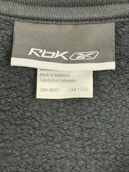 Reebok Black Retro Zip Cotton Fleece Lined Jacket XL