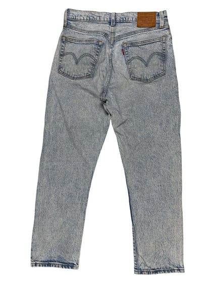 Levi's 501 Blue Denim Jeans Size 27W 26L
