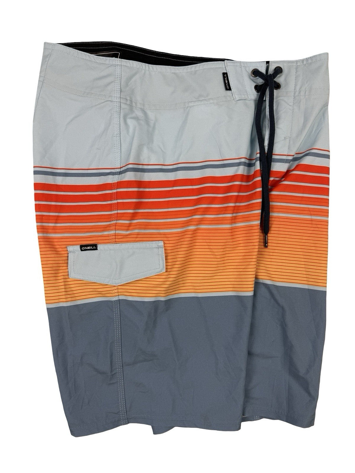 O'Neill Blue Striped Swim Trunk Board Shorts 30W