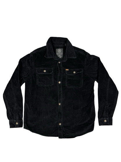 Buffalo David Bitton Black Corduroy Jeremias Shirt Jacket Medium