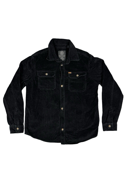 Buffalo David Bitton Black Corduroy Jeremias Shirt Jacket Medium