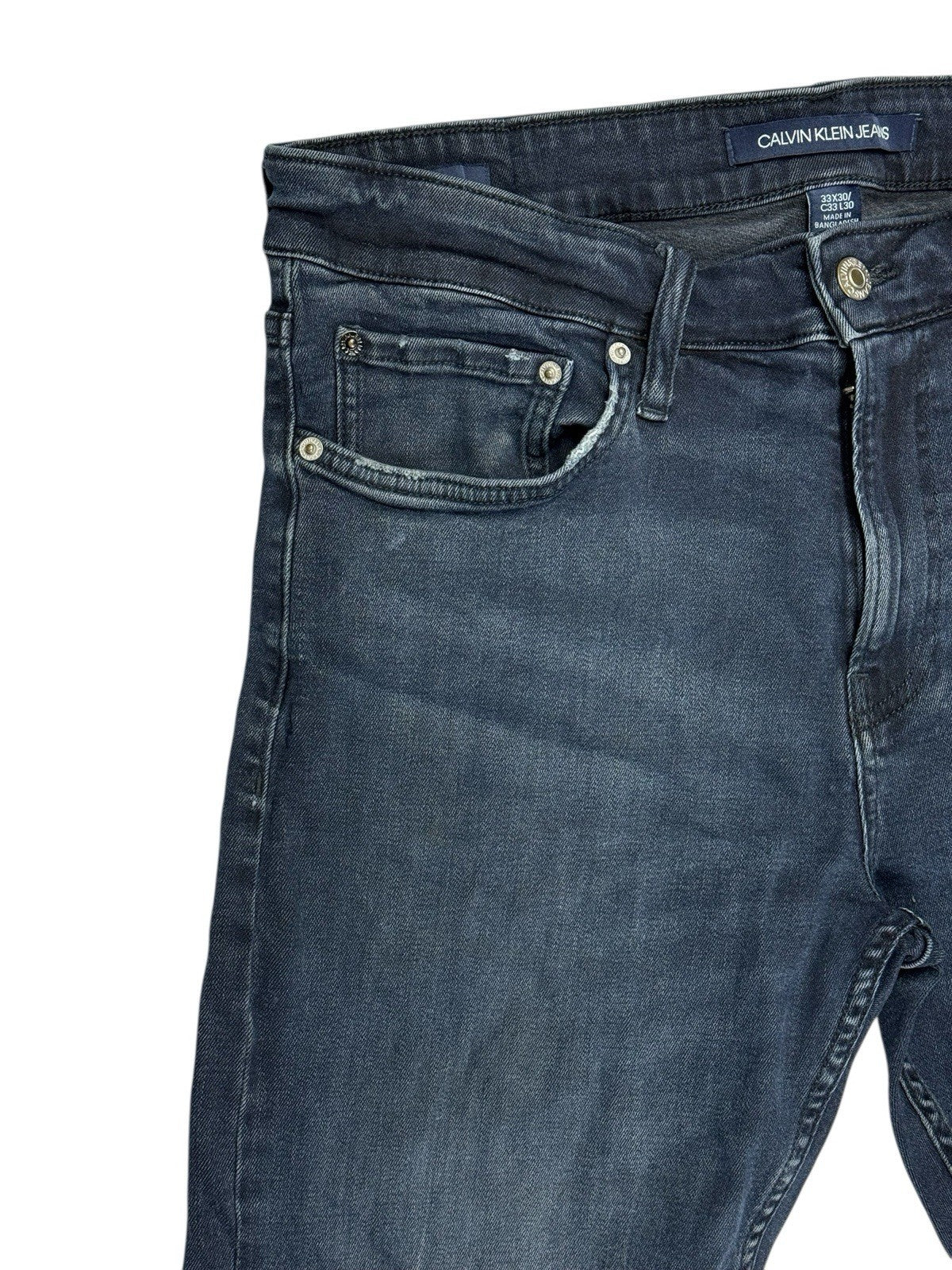 Calvin Klein Blue Denim Slim Jeans 33W 30L