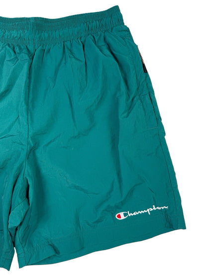 Champion Green Web Lined Nylon Swim Shorts Medium