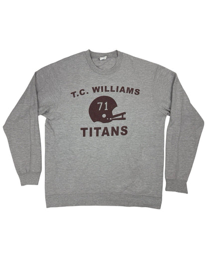 Retro Grey T.C. Williams Titans Printed Ring Spun Jumper Large
