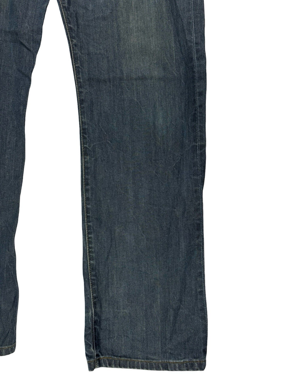 Levi's 501 Blue Straight Leg Button Fly Denim Jeans 36W 32L
