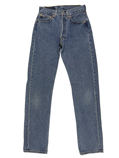 Levi's 501 Vintage 90's Y2K Blue Denim Straight Leg Jeans 26W 32L