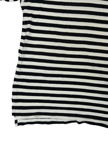 Tommy Hilfiger Blue Striped Cotton Polo Top Small