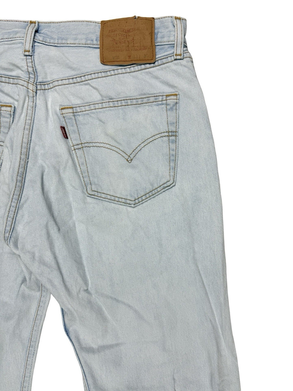 Levi's 501 Light Blue Vintage 00's Straight Leg Denim Jeans 33W 30L