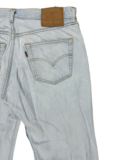 Levi's 501 Light Blue Vintage 00's Straight Leg Denim Jeans 33W 30L