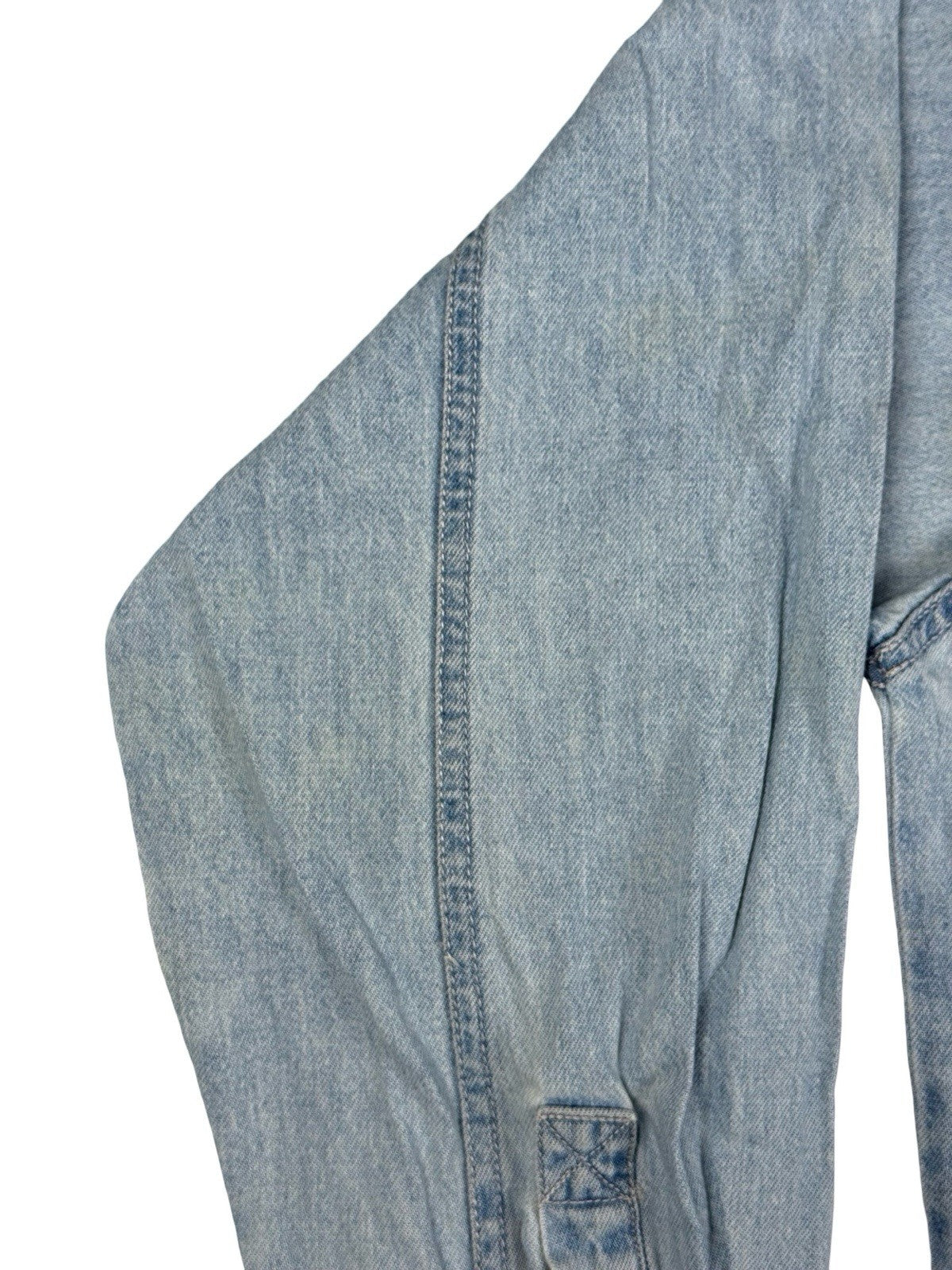Levi's Red Tab Vtg 90's Blue Embroidered Chambray Teaching Shirt XL