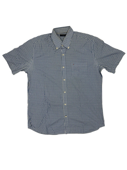 Tommy Hilfiger Blue Check Short Sleeve Shirt Large