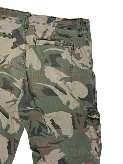 Wrangler Green Camo Cargo Trousers Relaxed Fit 32W 32L