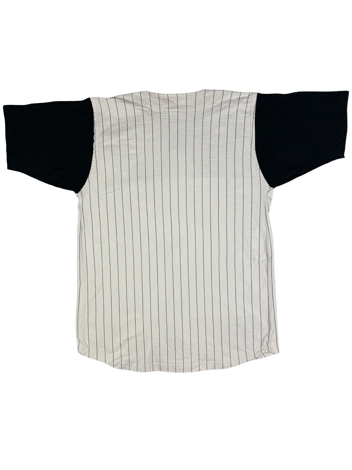 Wilson Off White Cotton Pinstripe Baseball Jersey Top XL